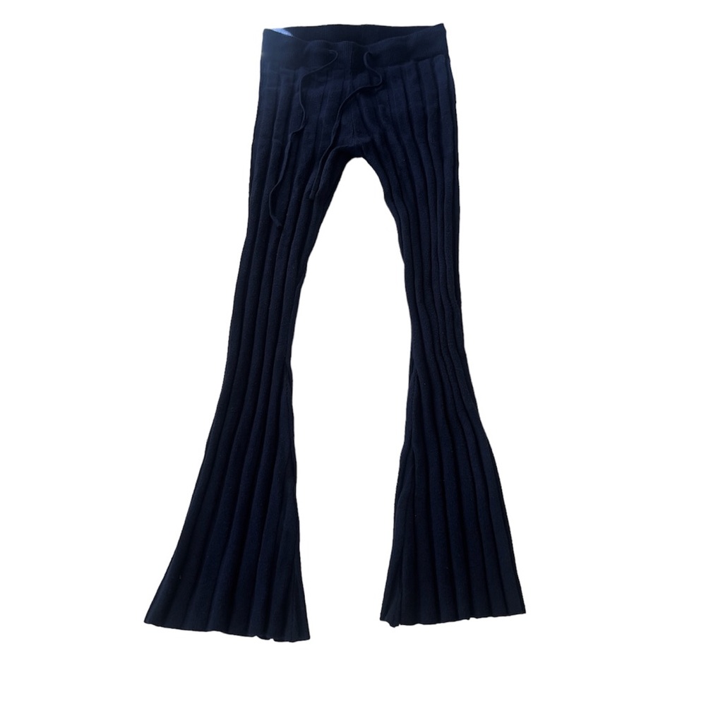 Small Navy Blue Flared Pants